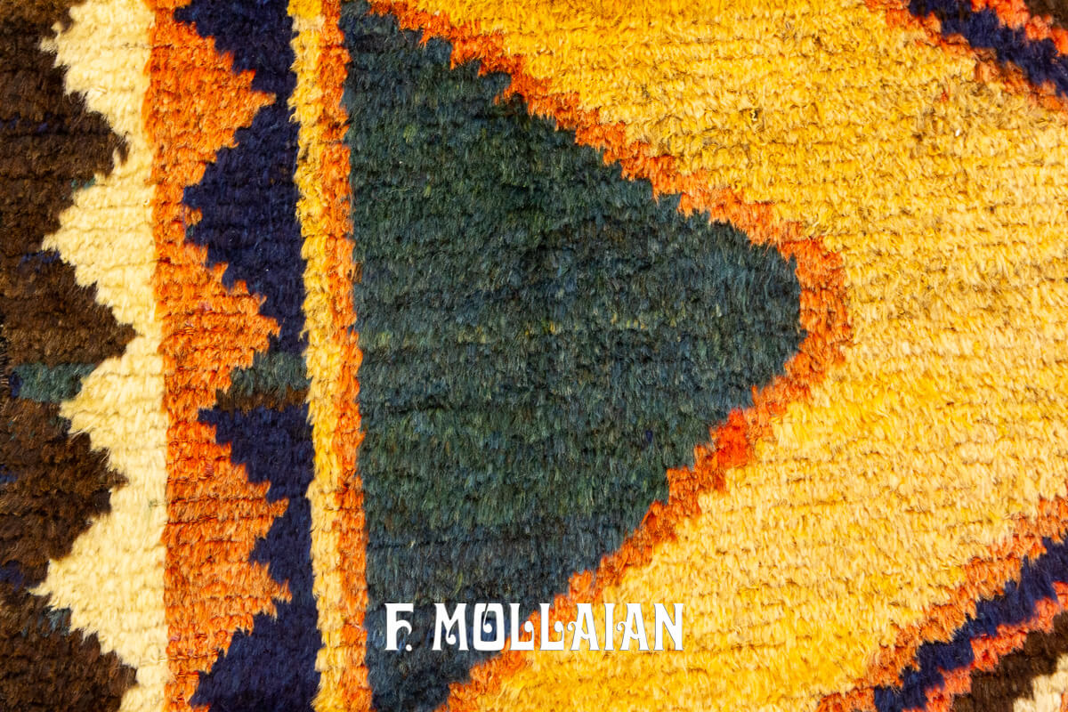 Gabbeh Rug Bakhtiari Geometric Design n°:132429